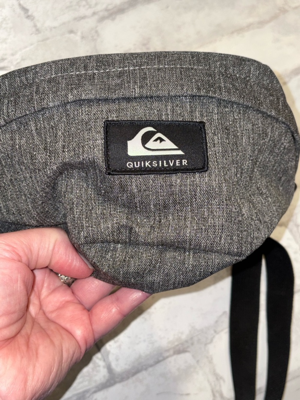 Slim Gray Fanny Pack Quicksilver